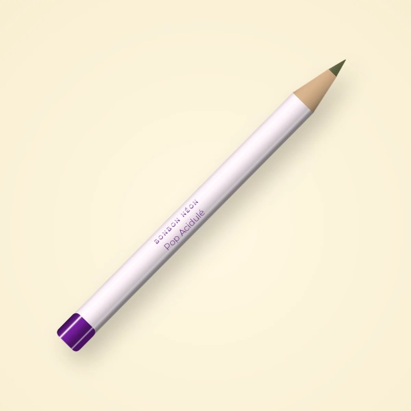 Eyeliner Pop Acidulé à la cire de candelilla – Bonbon Néon, crayon 1,2 g, teinte Kaki