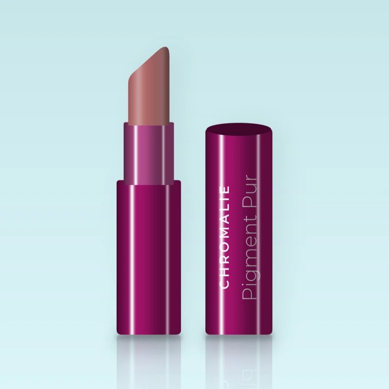 Rouge à lèvres Pigment Pur lissant – Chromalie, étui 3,5 g, teinte 03 Bois de rose