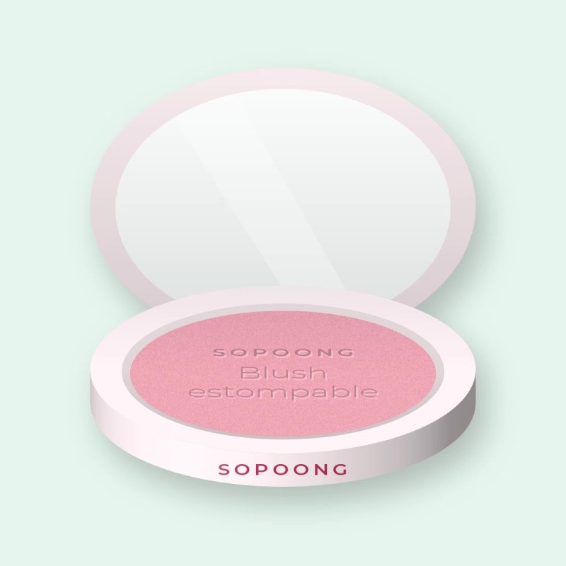 Blush estompable à la fleur de cerisier – Sopoong, boîtier 4 g, teinte 02 Rose tendre