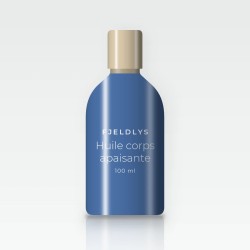 Huile corps apaisante à la rose musquée – Fjeldlys, flacon 100 ml