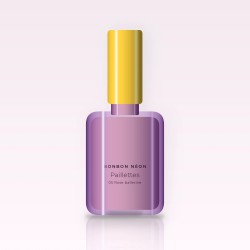Vernis à ongles Paillettes à l'huile de jojoba – Bonbon Néon, flacon 12 ml, teinte 05 Rose ballerine
