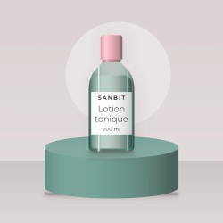 Lotion tonique sébo-régulatrice à l'eau de fleur d'oranger – Sanbit, photo d'ambiance