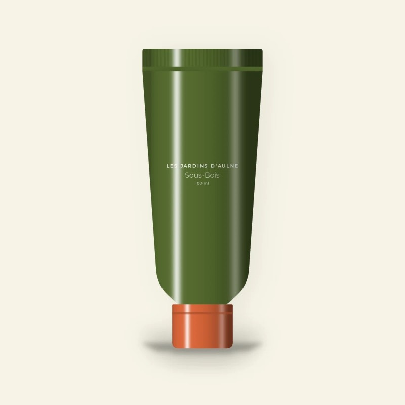 Sous-Bois gommage visage haute tolérance – Les Jardins d'Aulne, tube 100 ml