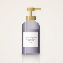 Crème coiffante anti-casse aux extraits d'algues – Herbier de Lune, flacon-pompe 150 ml