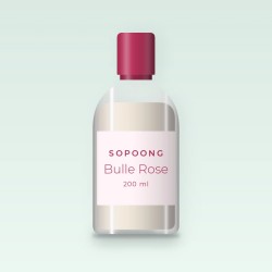 Lait solaire Bulle Rose hydratation intense SPF 50+ – Sopoong, flacon 200 ml