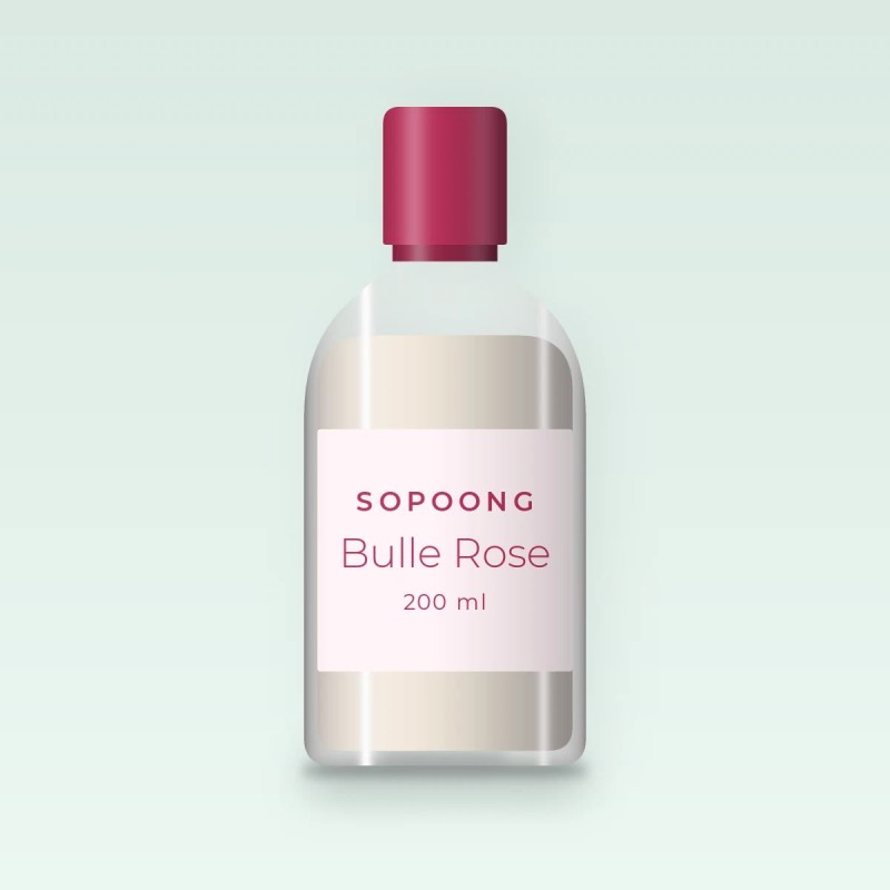 Lait solaire Bulle Rose hydratation intense SPF 50+ – Sopoong, flacon 200 ml