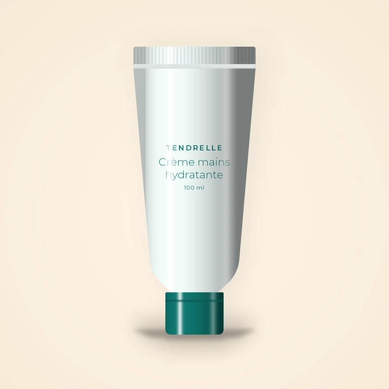 Crème mains hydratante au beurre de karité – Tendrelle, tube 100 ml