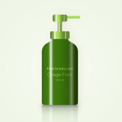 Gel douche Orage Frais à l'huile de camélia – Fraîcheline, flacon-pompe 100 ml