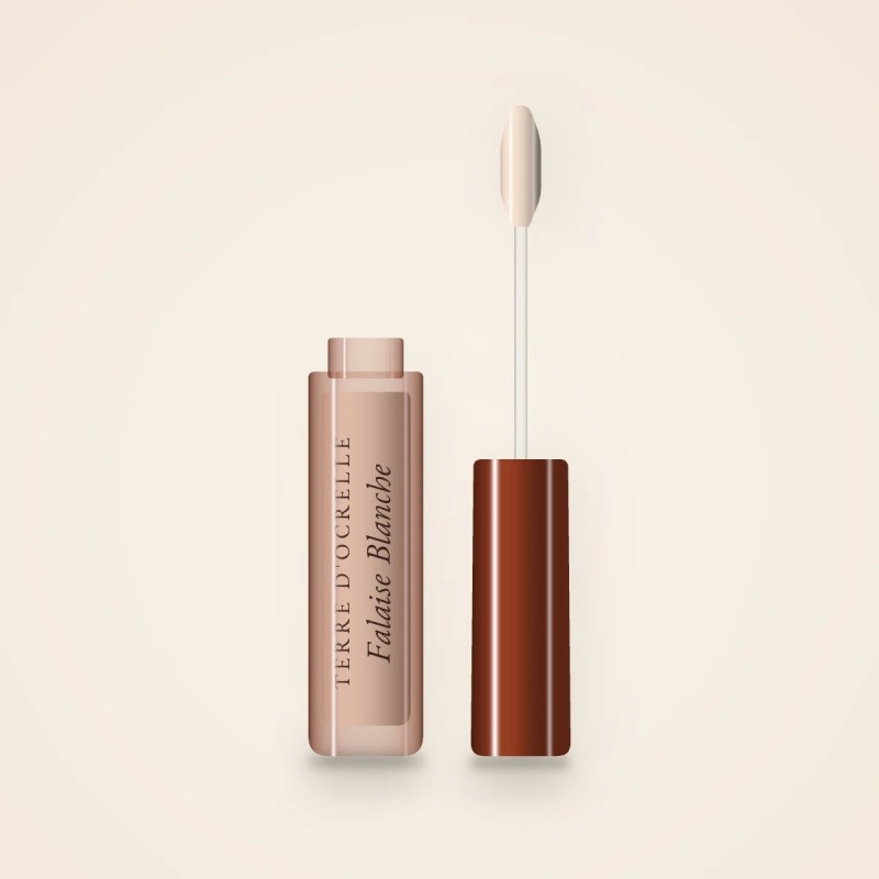 Correcteur sans transfert Falaise Blanche – Terre d'Ocrelle, flacon applicateur 8 ml, teinte 01 Porcelaine