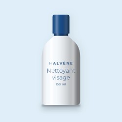 Nettoyant visage peaux grasses au rhassoul – Halvène, flacon 150 ml