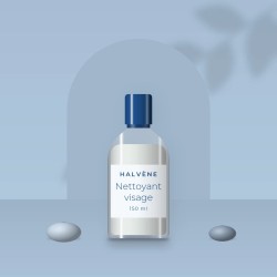 Nettoyant visage peaux grasses au rhassoul – Halvène, photo d'ambiance