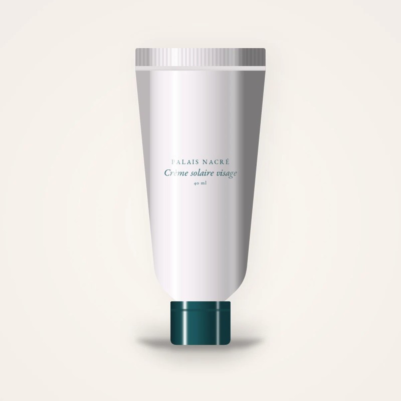 Crème solaire visage lissante à l'extrait de réglisse SPF 30 – Palais Nacré, tube 40 ml