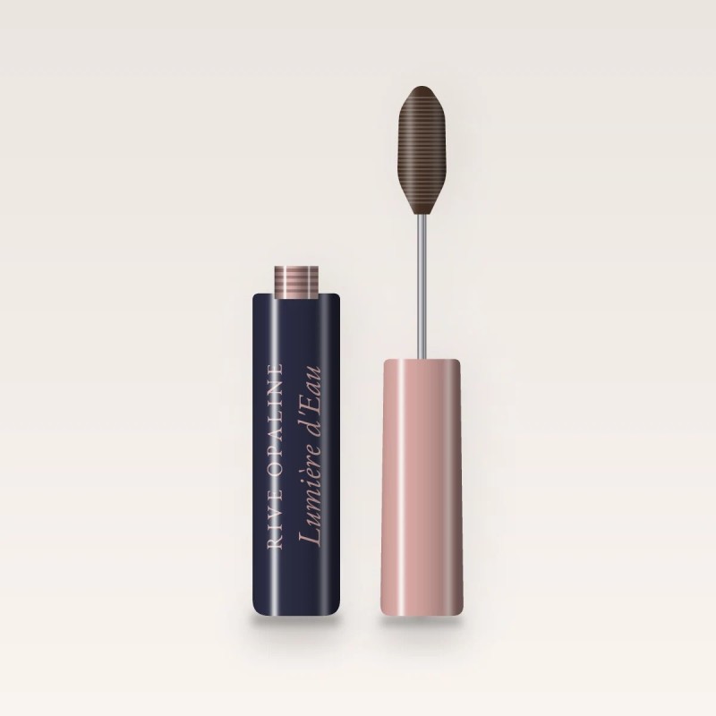 Mascara Lumière d'Eau à la vitamine E – Rive Opaline, flacon et brosse 8 ml, teinte Brun