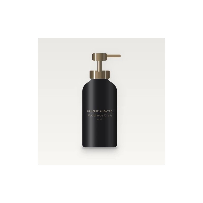 Poudre de Craie crème hydratante éclat – Galerie Albâtre, flacon-pompe 50 ml