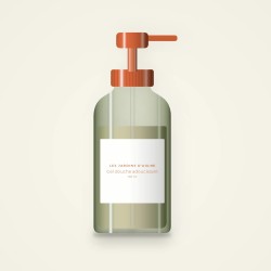 Gel douche adoucissant à l'avoine – Les Jardins d'Aulne, flacon-pompe 100 ml