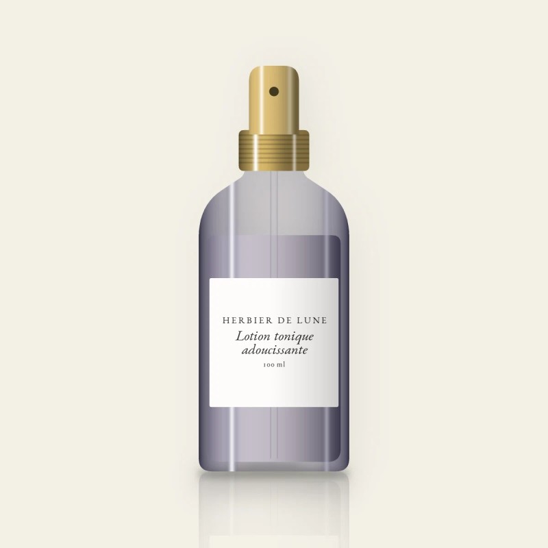 Lotion tonique adoucissante à l'eau de rose – Herbier de Lune, flacon spray 100 ml