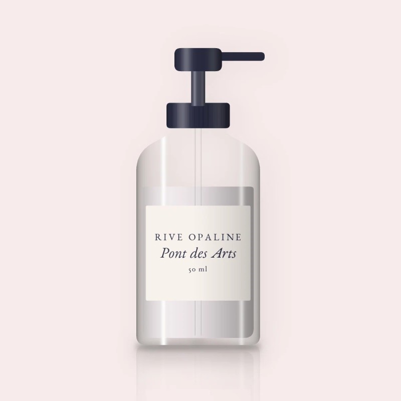 Pont des Arts crème hydratante ultra-légère – Rive Opaline, flacon-pompe 50 ml