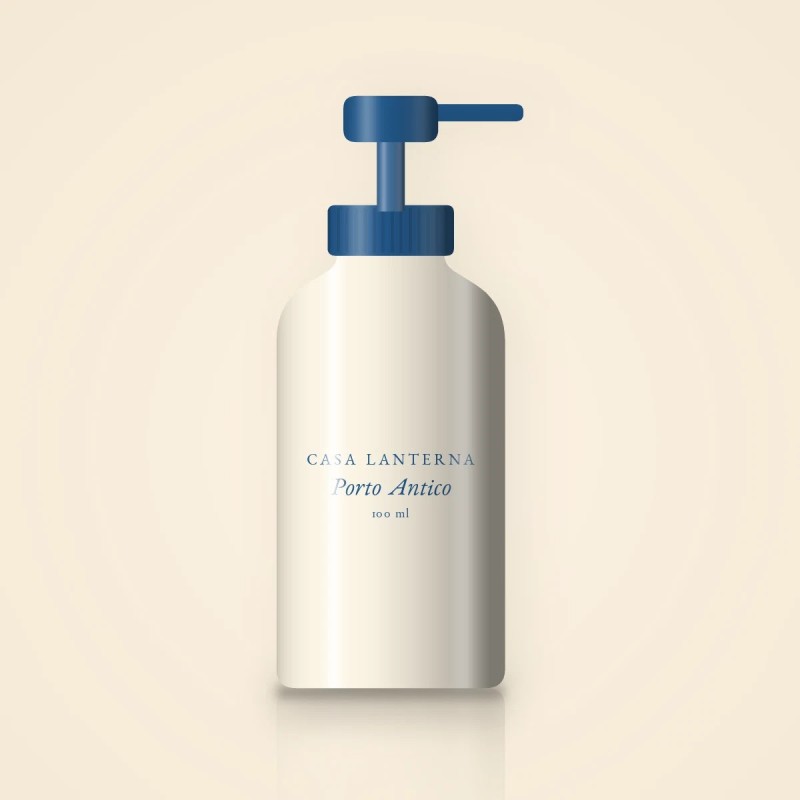 Gel douche Porto Antico au beurre de cacao – Casa Lanterna, flacon-pompe 100 ml