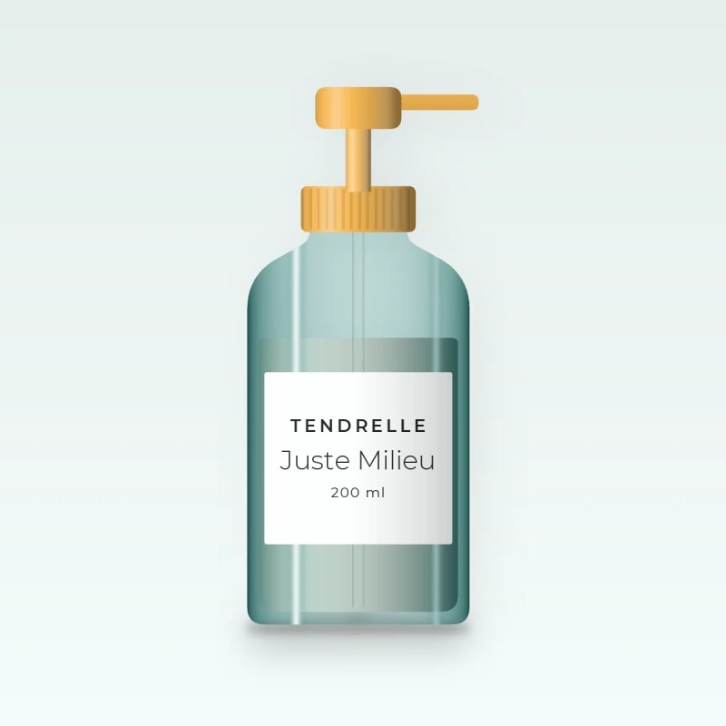 Juste Milieu nettoyant visage micellaire – Tendrelle, flacon-pompe 200 ml