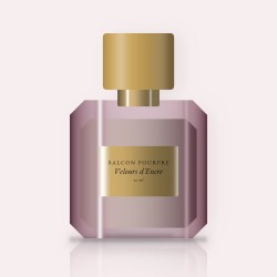 Parfum Velours d'Encre vagabond au patchouli – Balcon Pourpre, flacon 50 ml
