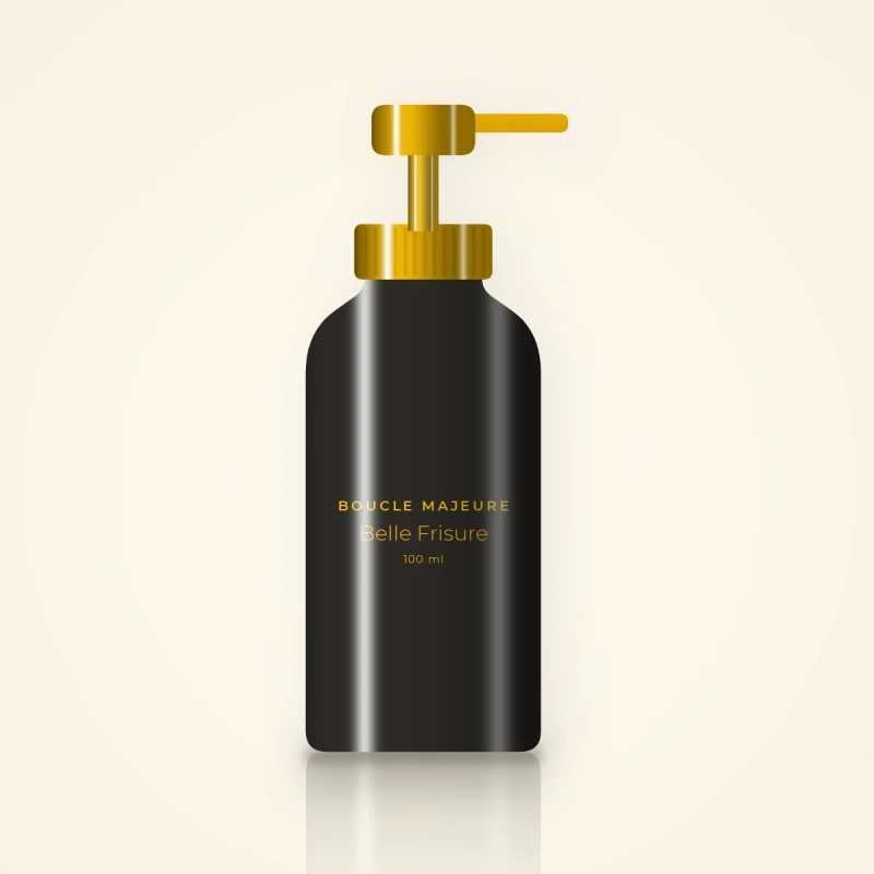 Shampooing Belle Frisure à l'extrait de ginseng – Boucle Majeure, flacon-pompe 100 ml