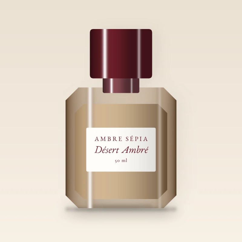 Parfum Désert Ambré glamour – Ambre Sépia, flacon 50 ml