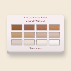 Palette yeux Loge d'Honneur regard intense – Balcon Pourpre, 9 × 1 g, teinte Tons nude