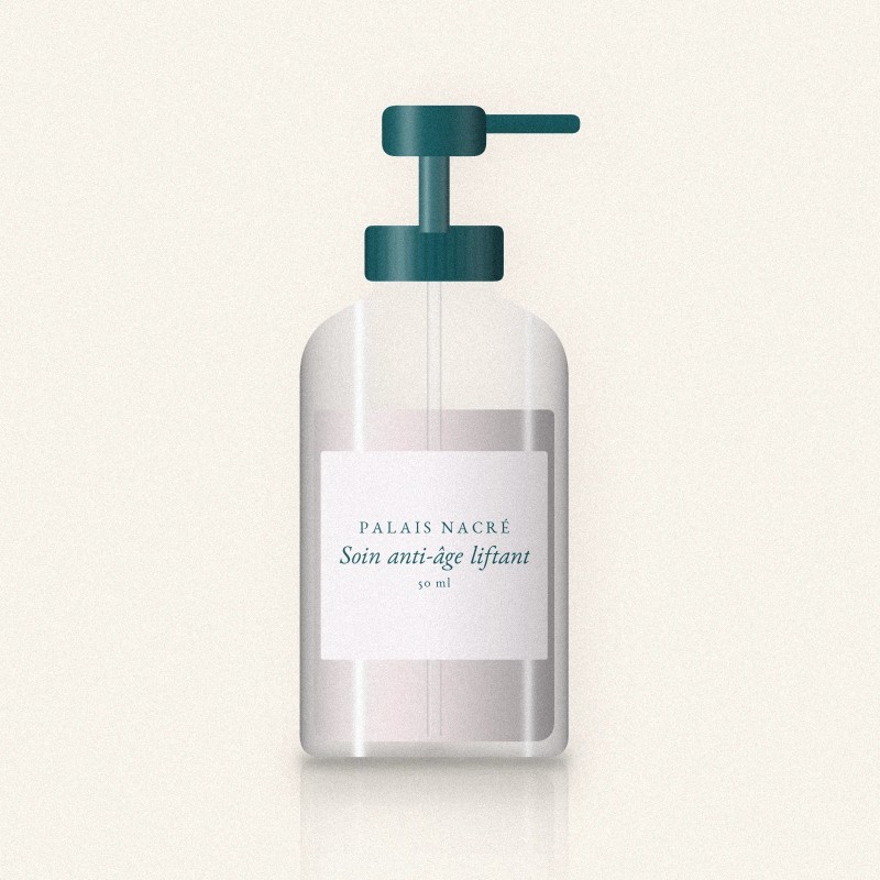 Soin anti-âge liftant à l'huile d'argan – Palais Nacré, flacon-pompe 50 ml