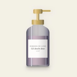 Gel douche doux à la camomille – Herbier de Lune, flacon-pompe 100 ml