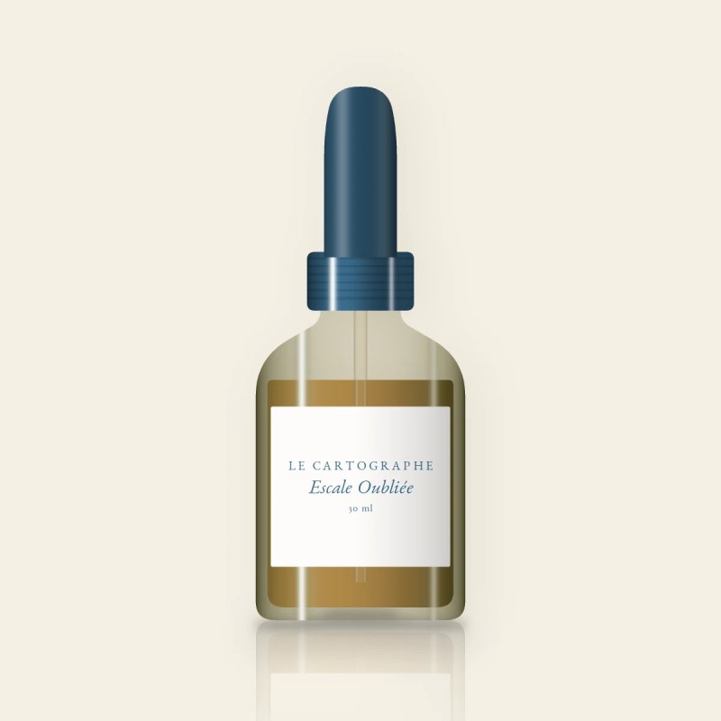 Huile à barbe Escale Oubliée au ciste – Le Cartographe, flacon compte-gouttes 30 ml
