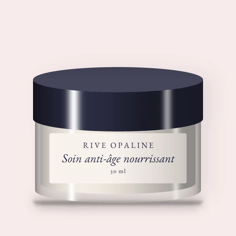 Soin anti-âge nourrissant au squalane – Rive Opaline, pot 30 ml