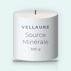 Bougie parfumée Source Minérale au cèdre de l'Atlas – Vellaure, pot en verre 300 g