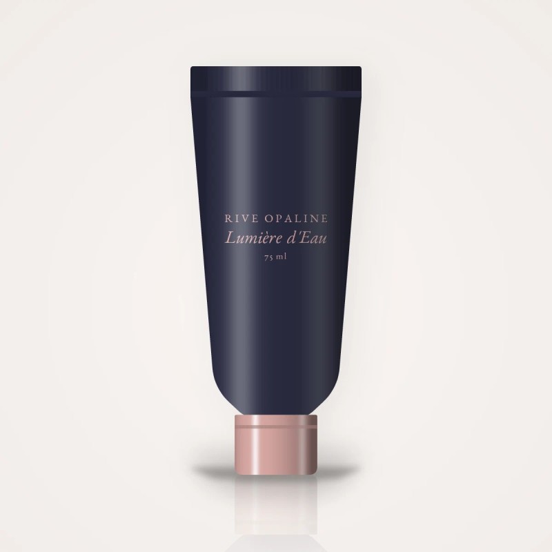 Crème hydratante Lumière d'Eau à l'huile de noisette – Rive Opaline, tube 75 ml