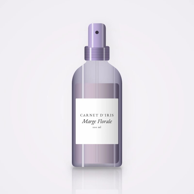 Brume Marge Florale au jasmin sambac – Carnet d'Iris, flacon spray 100 ml