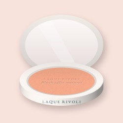 Blush effet naturel à l'huile de camélia – Laque Rivoli, boîtier 6 g, teinte 03 Pêche
