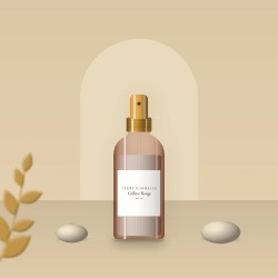 Lotion tonique Colline Rouge à l'hydrolat de romarin – Terre d'Ocrelle, photo d'ambiance