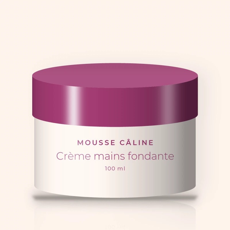 Crème mains et pieds fondante à l'huile d'avocat – Mousse Câline, pot 100 ml