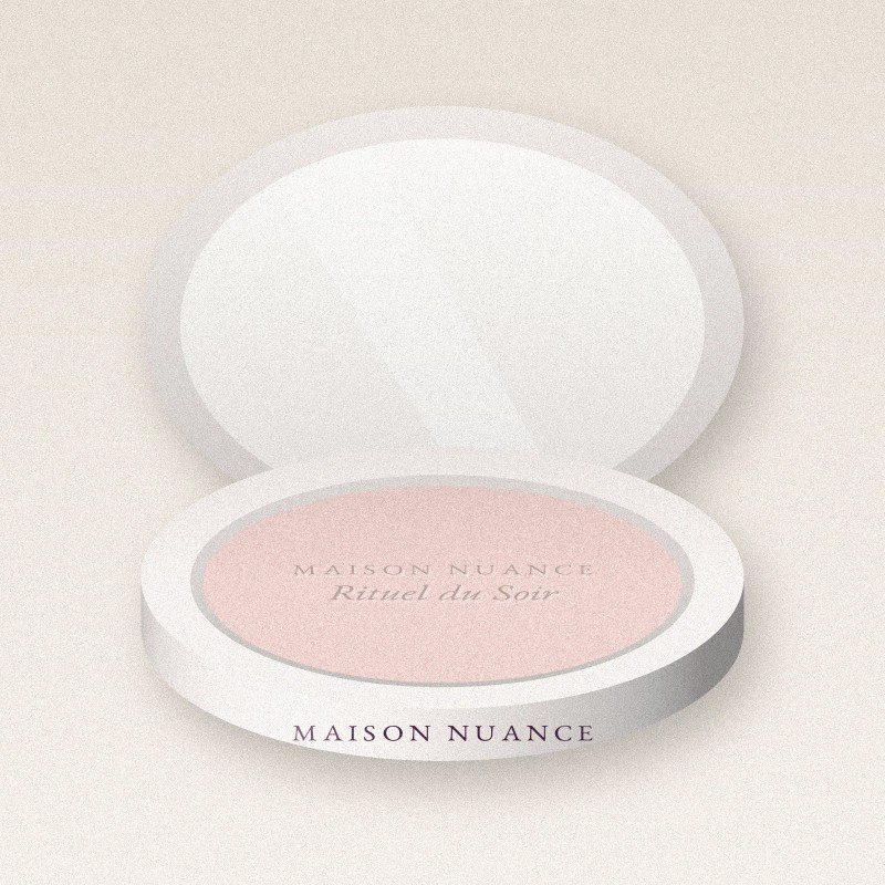Enlumineur Rituel du Soir effet peau lumineuse – Maison Nuance, boîtier 7 g, teinte Nacre rosée