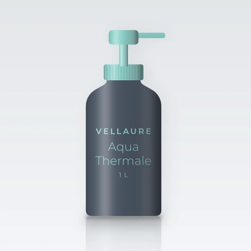 Gel douche Aqua Thermale à l'huile de noyau d'abricot – Vellaure, flacon-pompe 1 L