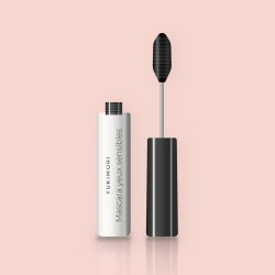 Mascara yeux sensibles à l'arginine – Yukimori, flacon et brosse 8 ml, teinte Noir intense