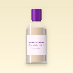 Fond de teint haute définition au squalane – Bonbon Néon, flacon 30 ml, teinte 04 Ivoire doré
