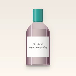 Après-shampooing protection couleur à l'huile d'amande – Zelliane, flacon 150 ml