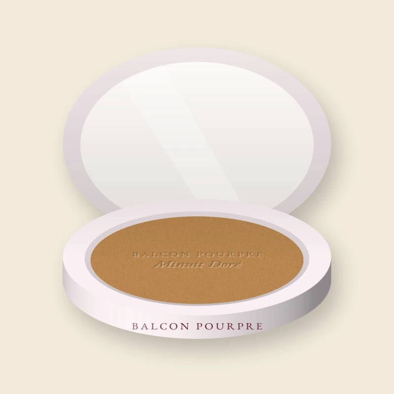 Enlumineur Minuit Doré à l'huile de camélia – Balcon Pourpre, boîtier 7 g, teinte Bronze doré