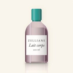 Lait corps hydratation intense à la niacinamide – Zelliane, flacon 200 ml