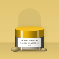 Masque capillaire désaltérant à l'extrait de prêle – Boucle Majeure, photo d'ambiance