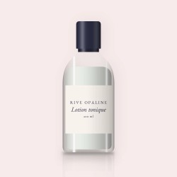Lotion tonique rafraîchissante à l'acide lactique – Rive Opaline, flacon 200 ml