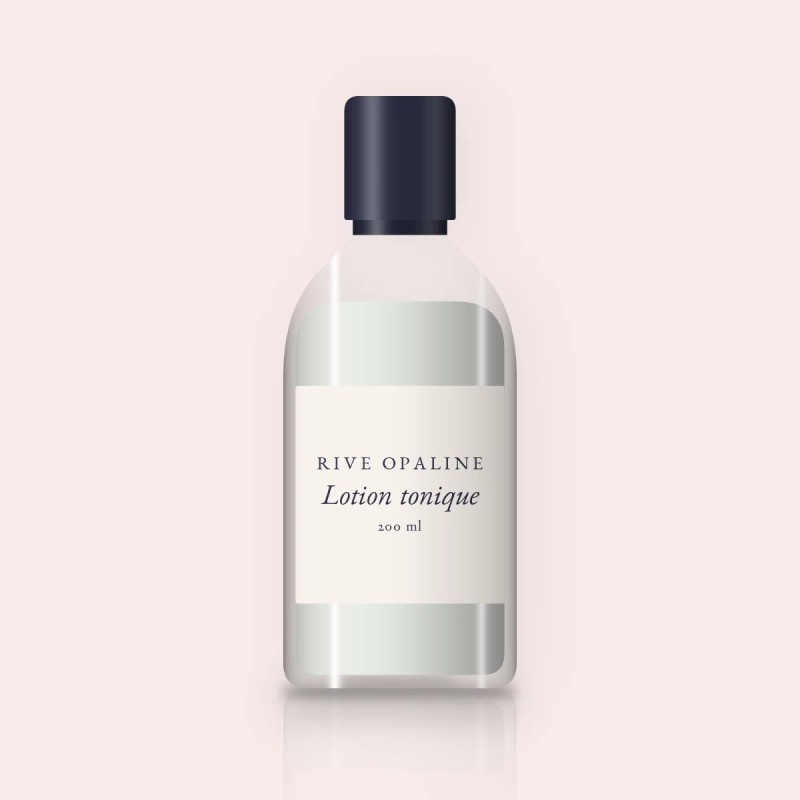 Lotion tonique rafraîchissante à l'acide lactique – Rive Opaline, flacon 200 ml