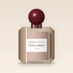 Parfum Désert Ambré solaire au cassis 100 ml | Ambre Sépia
