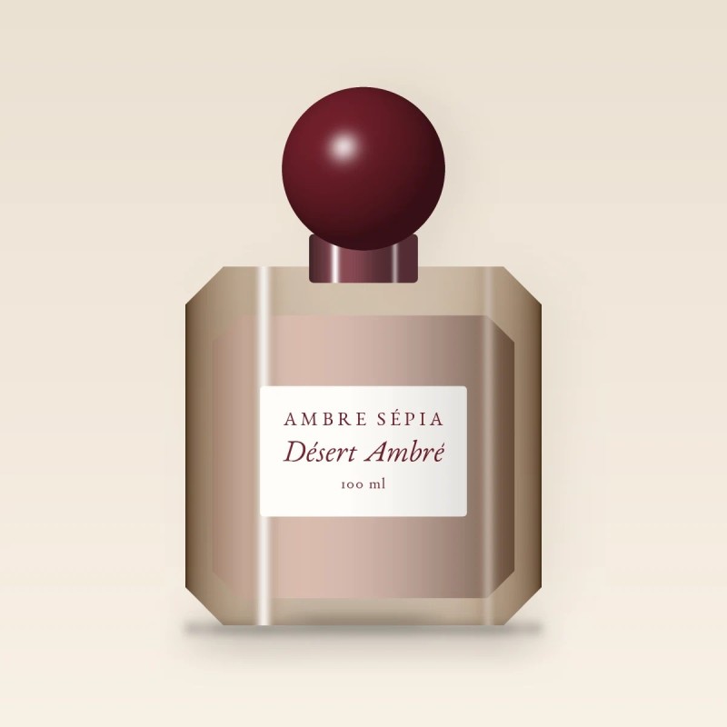Parfum Désert Ambré solaire au cassis 100 ml | Ambre Sépia