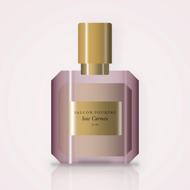 Parfum Soie Carmin authentique à la bergamote – Balcon Pourpre, flacon 50 ml